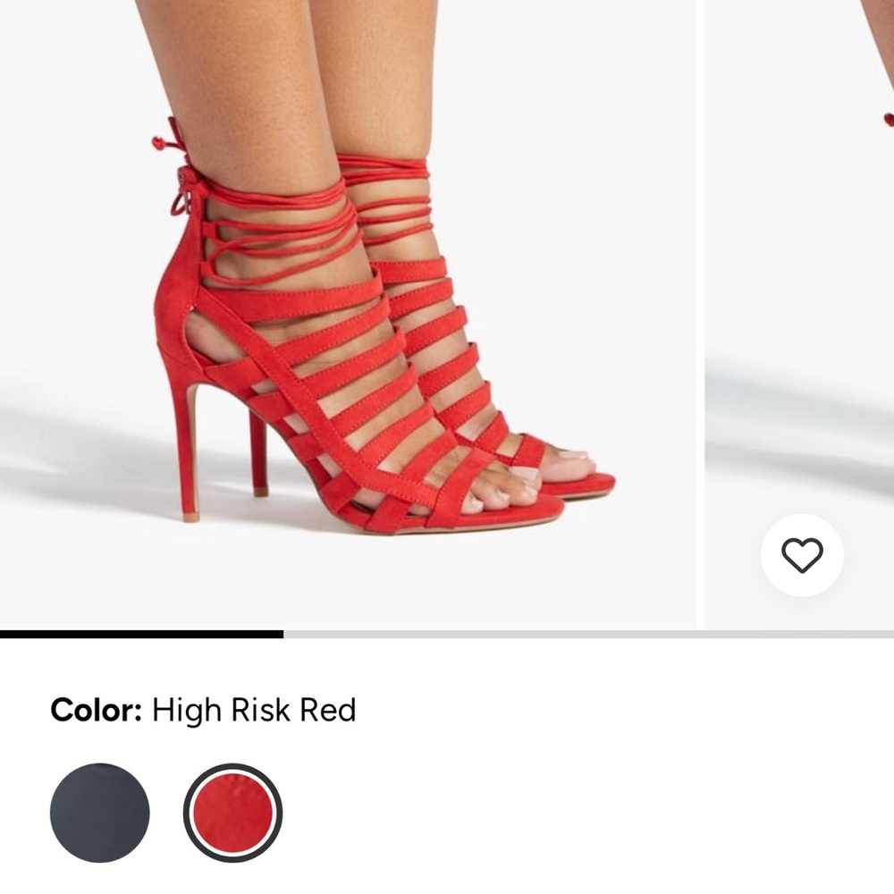 SHOEDAZZLE RED KULAP STRAPPY SANDAL
